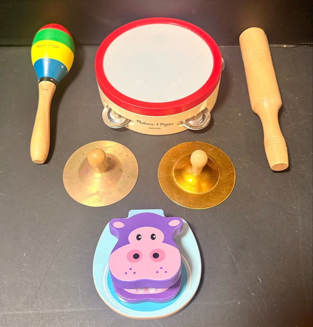 Melissa & Doug Musical Instruments Percussions Lot Toys Home School Music Gift